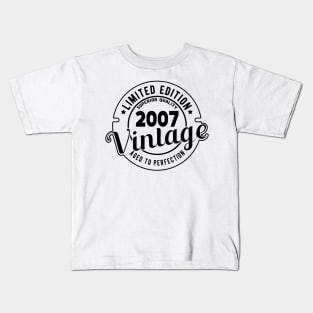 2007 VINTAGE - 14Th BIRTHDAY GIFT Kids T-Shirt